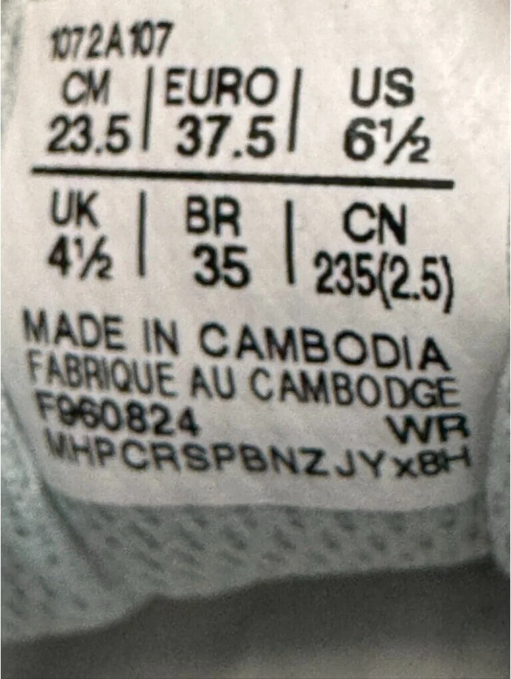 Women’s ASICS Upcourt 6 Volleyball Shoes, Cool Grey/Grey Blue, Size 6.5 w/Box